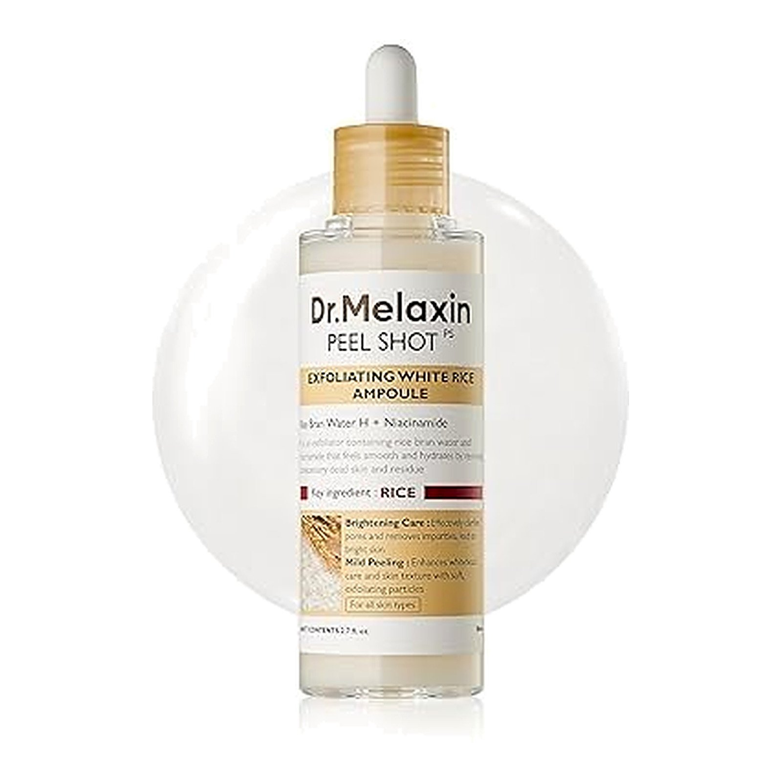 DR MELAXIN – Peel Shot Exfoliant White Rice Ampoule
