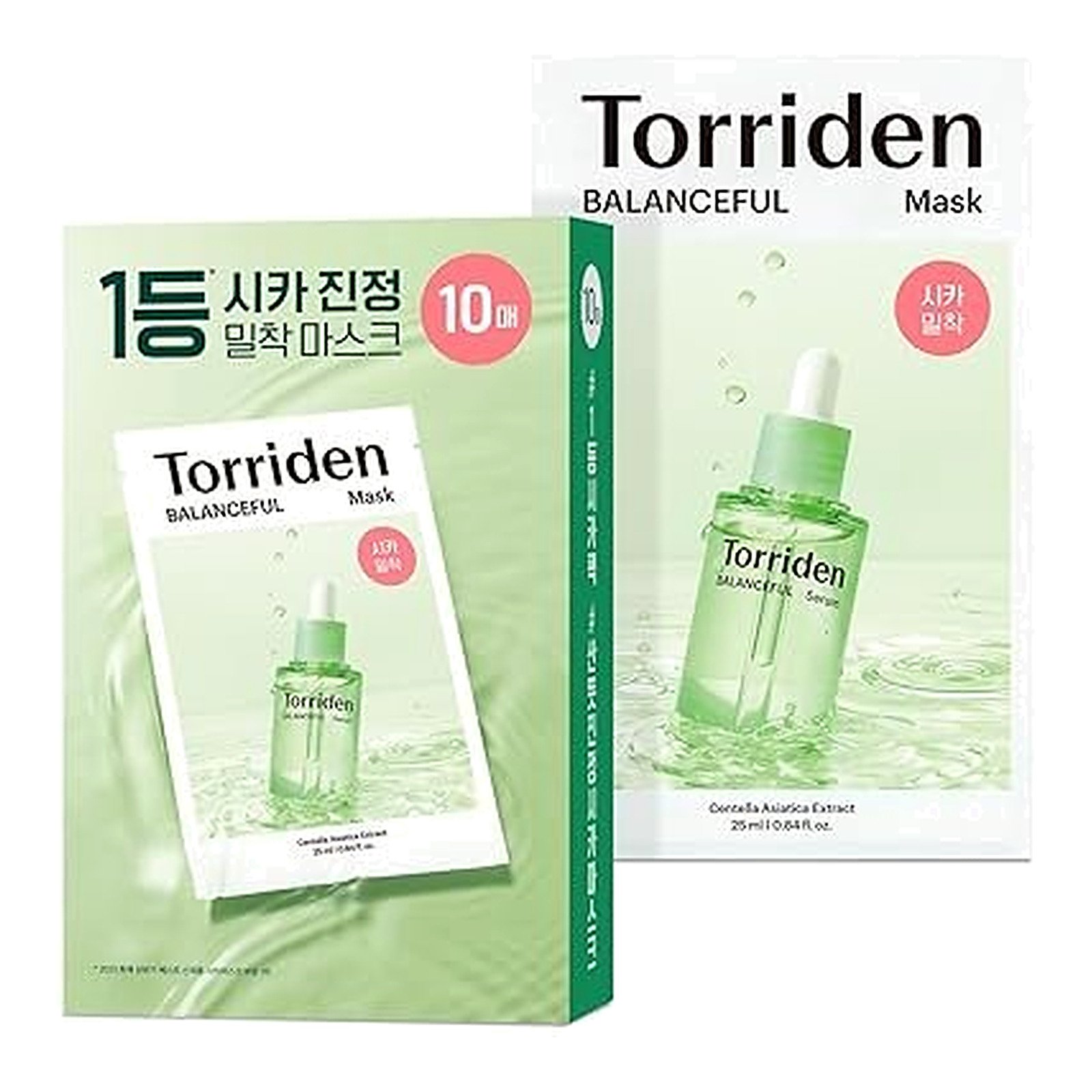 Torriden BALANCEFUL Cica Facial Masks (10 Sheets) – Extra Soothing Korean Sheet Mask