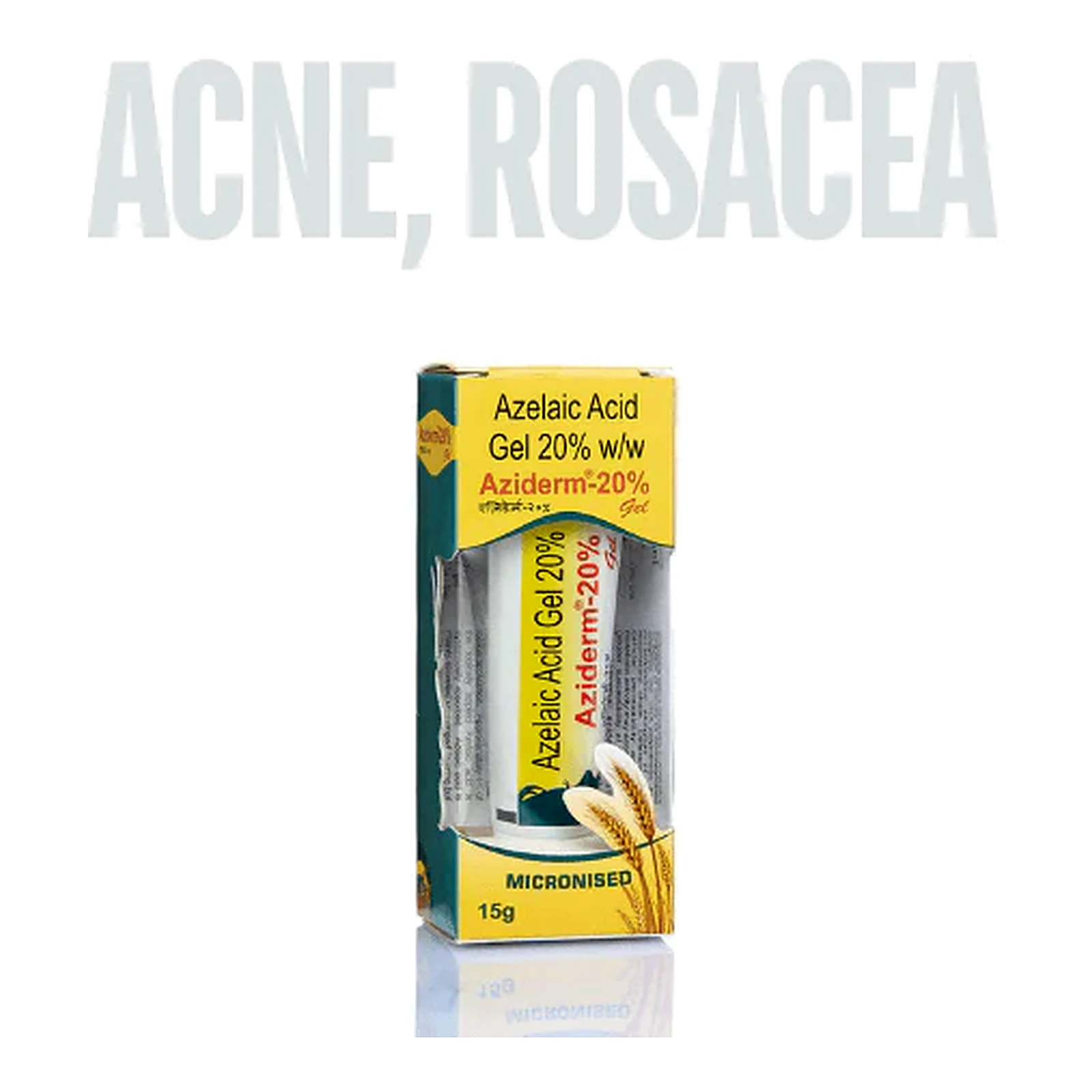 Azelaic Acid Gel 20% - 15g for Acne & Rosacea