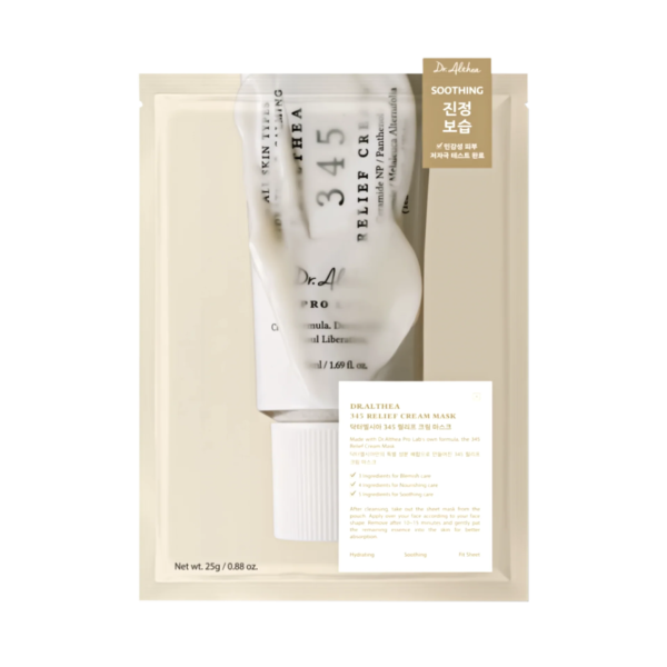 Dr. Althea - 345 Relief Cream Mask Box, 4 sheets 