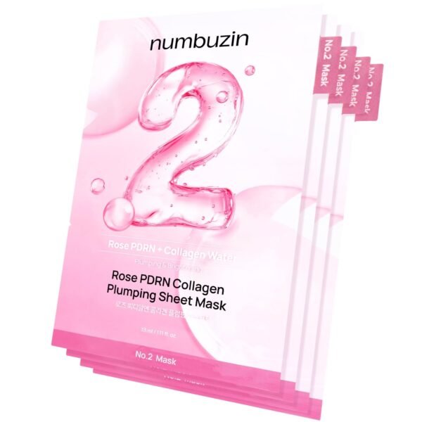Numbuzin No.2 Rose PDRN Collagen Plumping Sheet Mask - Single